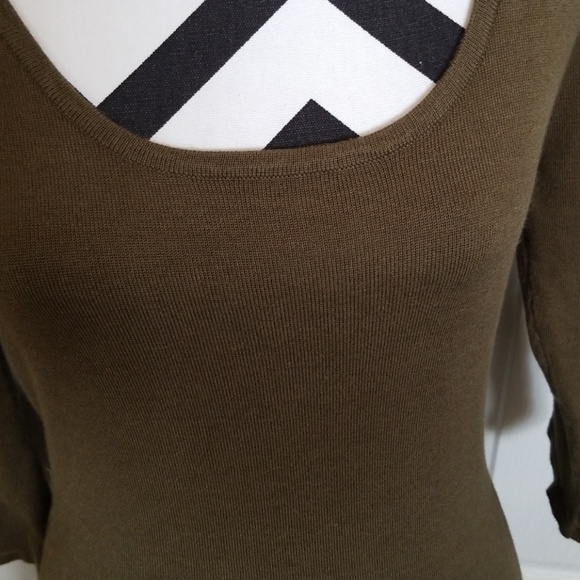 Bebe Olive Green Sweater Dress - Picture 3 of 7